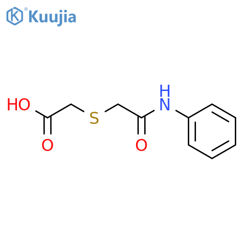 2-(2-Anilino-2-oxoethyl)sulfanylacetic Acid structure