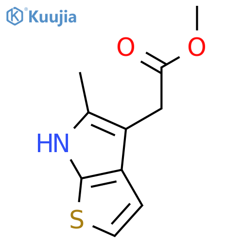 methyl 2-{5-methyl-6H-thieno[2,3-b]pyrrol-4-yl}acetate structure
