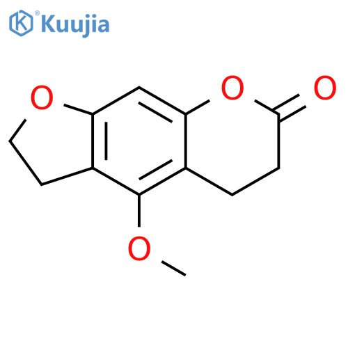 7H-FURO[3,2-G][1]BENZOPYRAN-7-ONE, 2,3,5,6-TETRAHYDRO-4-METHOXY- structure
