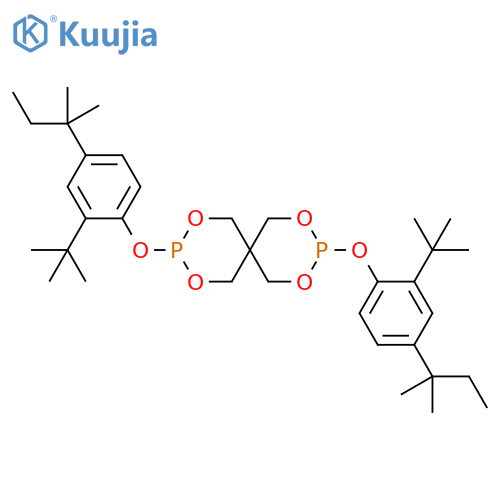 2,4,8,10-Tetraoxa-3,9-diphosphaspiro[5.5]undecane, 3,9-bis[2-(1,1-dimethylethyl)-4-(1,1-dimethylpropyl)phenoxy]- structure