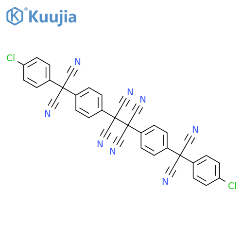 1,1,2,2-Ethanetetracarbonitrile,1,2-bis[4-[(4-chlorophenyl)dicyanomethyl]phenyl]- structure