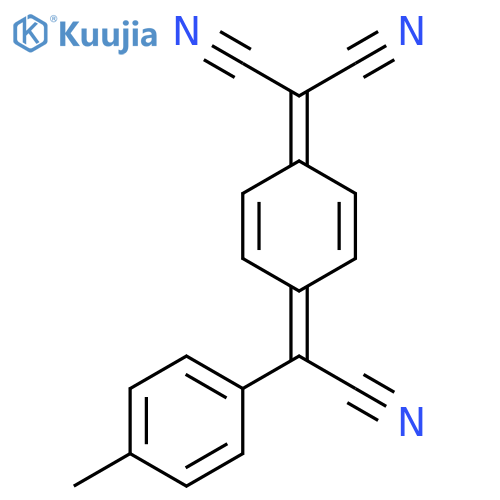 Propanedinitrile,[4-[cyano(4-methylphenyl)methylene]-2,5-cyclohexadien-1-ylidene]- structure