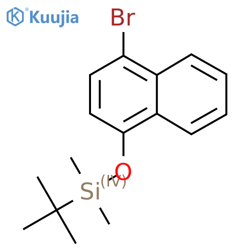 ((4-Bromonaphthalen-1-yl)oxy)(tert-butyl)dimethylsilane structure