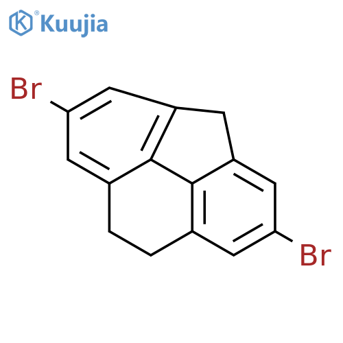 4H-Cyclopenta[def]phenanthrene, 2,6-dibromo-8,9-dihydro- structure