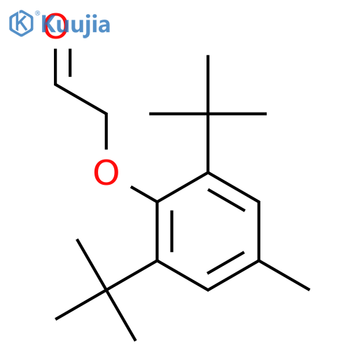 2-(2,6-ditert-butyl-4-methylphenoxy)acetaldehyde structure