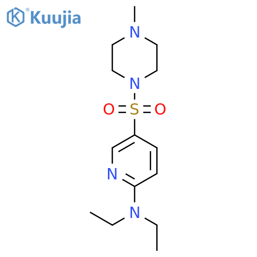 N,N-diethyl-5-[(4-methylpiperazin-1-yl)sulfonyl]pyridin-2-amine structure