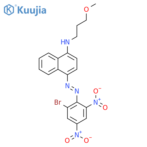 1-Naphthalenamine,4-[2-(2-bromo-4,6-dinitrophenyl)diazenyl]-N-(3-methoxypropyl)- structure