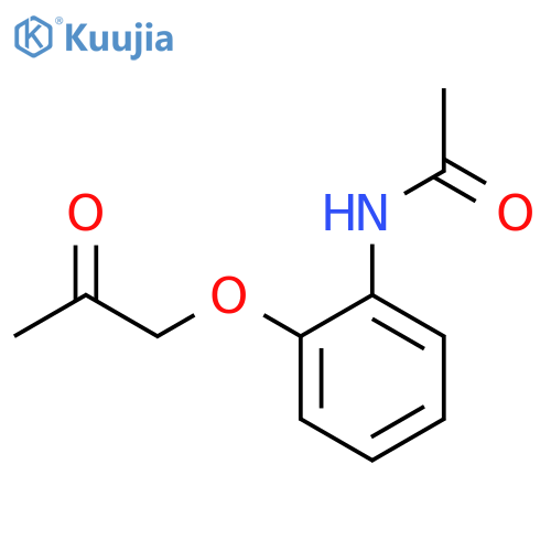 N-[2-(2-oxopropoxy)phenyl]acetamide structure