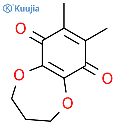 7,8-dimethyl-3,4-dihydro-2H-1,5-benzodioxepine-6,9-dione structure
