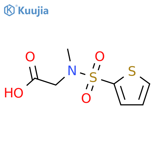 Methyl(thien-2-ylsulfonyl)aminoacetic acid structure