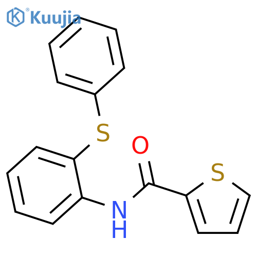 N-[2-(phenylsulfanyl)phenyl]thiophene-2-carboxamide structure