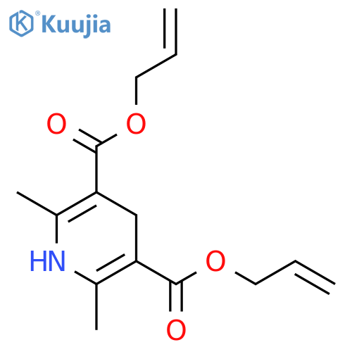 3,5-Pyridinedicarboxylic acid, 1,4-dihydro-2,6-dimethyl-, 3,5-di-2-propen-1-yl ester structure