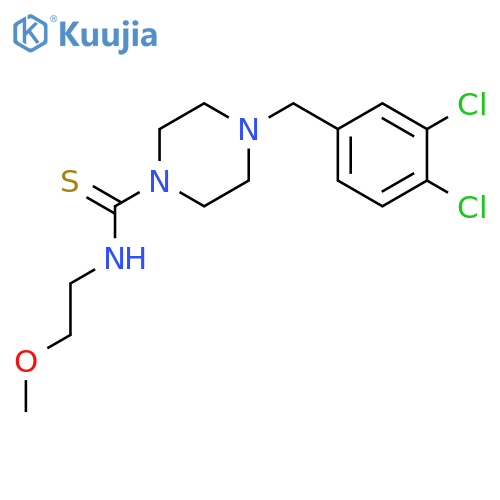 <br>4-(3,4-Dichloro-benzyl)-piperazine-1-carbothioic acid (2-methoxy-ethyl)-ami de structure