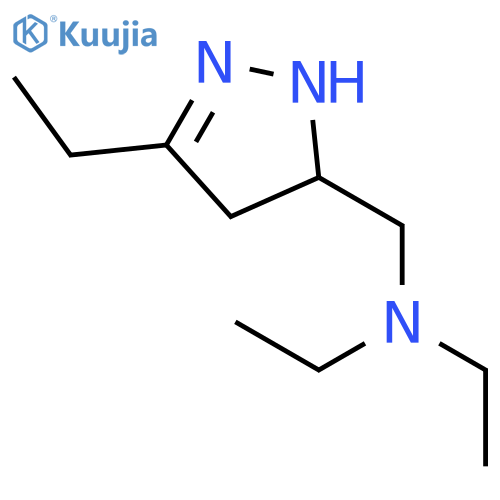 1H-PYRAZOLE-5-METHANAMINE, N,N,3-TRIETHYL-4,5-DIHYDRO- structure
