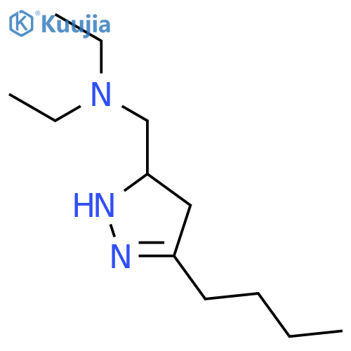 1H-Pyrazole-5-methanamine, 3-butyl-N,N-diethyl-4,5-dihydro- structure