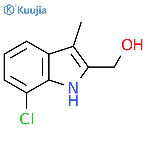 (7-Chloro-3-methyl-1H-indol-2-yl)methanol structure