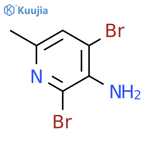 3-Amino-2,4-dibromo-6-picoline structure