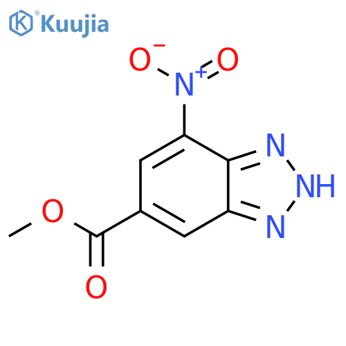 Methyl 4-nitro-1H-1,2,3-benzotriazole-6-carboxylate structure