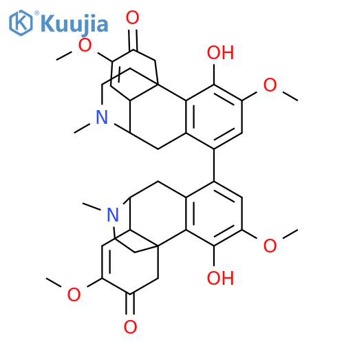 Morphinan,7,7',8,8'-tetradehydro-4,4'-dihydroxy-3,3',7,7'-tetramethoxy-17,17'-dimethyl-,hydrochloride (1:2), (1S,9a,13a,14a)-(9'a,13'a,14'a)- structure