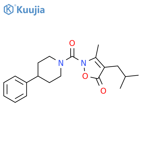 5(2H)-Isoxazolone,3-methyl-4-(2-methylpropyl)-2-[(4-phenyl-1-piperidinyl)carbonyl]- structure