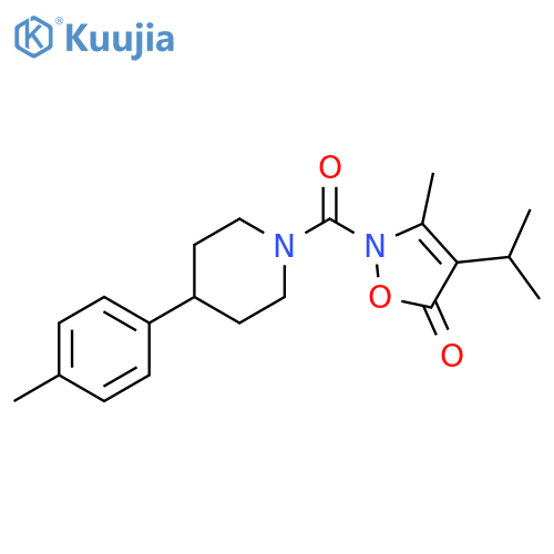 5(2H)-Isoxazolone,3-methyl-4-(1-methylethyl)-2-[[4-(4-methylphenyl)-1-piperidinyl]carbonyl]- structure