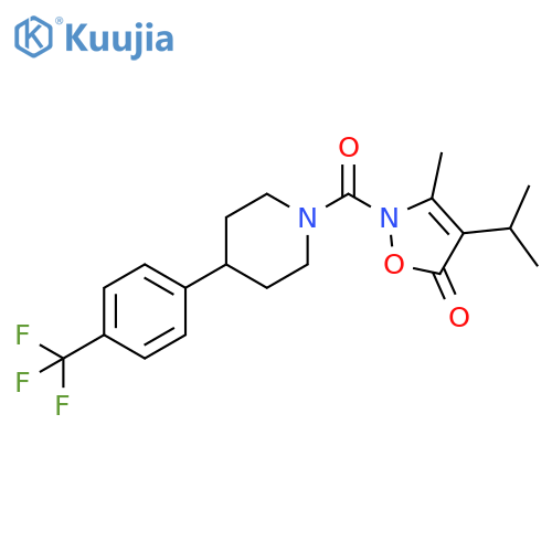 5(2H)-Isoxazolone,3-methyl-4-(1-methylethyl)-2-[[4-[4-(trifluoromethyl)phenyl]-1-piperidinyl]carbonyl]- structure
