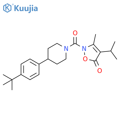 5(2H)-Isoxazolone,2-[[4-[4-(1,1-dimethylethyl)phenyl]-1-piperidinyl]carbonyl]-3-methyl-4-(1-methylethyl)- structure