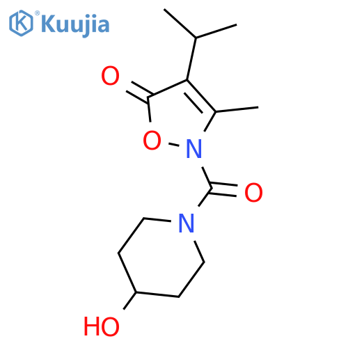 5(2H)-Isoxazolone,2-[(4-hydroxy-1-piperidinyl)carbonyl]-3-methyl-4-(1-methylethyl)- structure