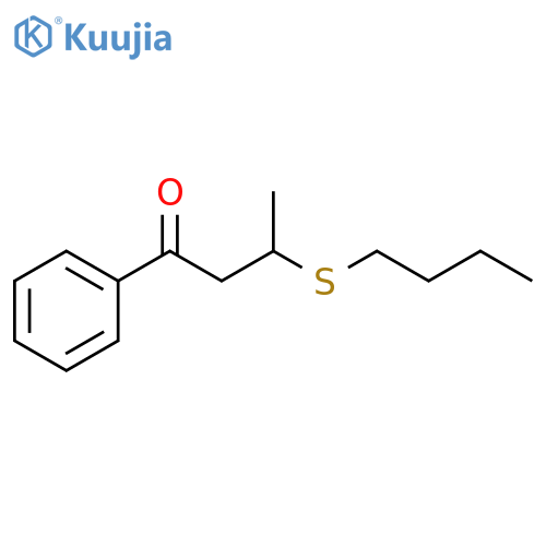 1-Butanone, 3-(butylthio)-1-phenyl- structure