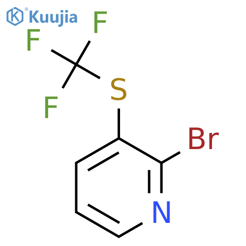 2-Bromo-3-((trifluoromethyl)thio)pyridine structure
