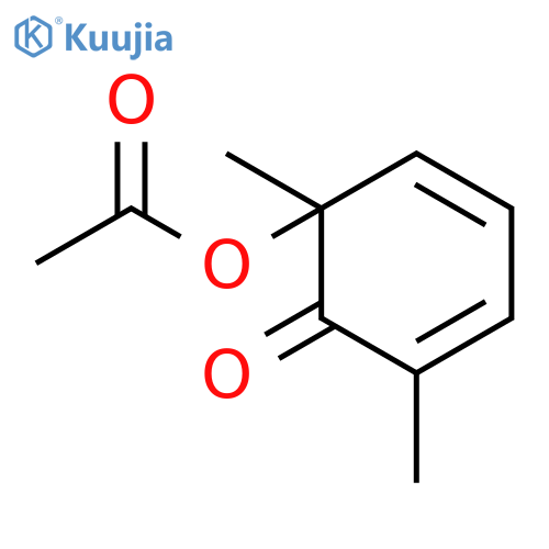 2,4-Cyclohexadien-1-one, 6-(acetyloxy)-2,6-dimethyl-, (±)- structure