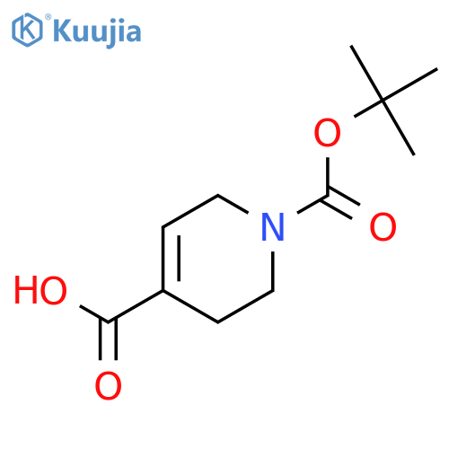 1-tert-butoxycarbonyl-3,6-dihydro-2H-pyridine-4-carboxylic acid structure