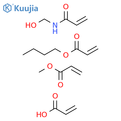 2-Propenoicacid,polymerwithbutyl2-propenoate,N-(hydroxymethyl)-2-propenamideandmethyl2-propenoate structure