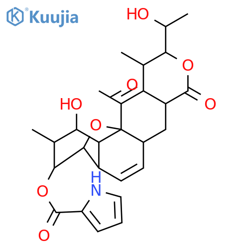 [(1S,3R,4R,5R,6R,7S,8R,11S,13S,16S,17R)-6-hydroxy-16-[(1R)-1-hydroxyethyl]-13-methoxy-5,17,19-trimethyl-14-oxo-2,15-dioxatetracyclo[9.8.0.01,7.03,8]nonadeca-9,18-dien-4-yl] 1H-pyrrole-2-carboxylate structure