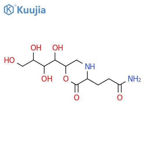 3-Morpholinepropanamide,2-oxo-6-[(1S,2R,3R)-1,2,3,4-tetrahydroxybutyl]-, (3S,6R)- structure