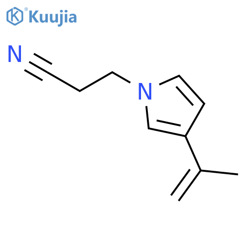 3-(1-methylethenyl)-1H-Pyrrole-1-propanenitrile structure