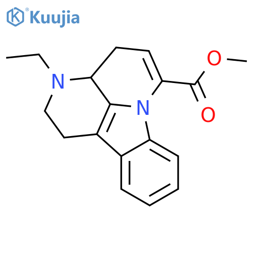 1H-Indolo[3,2,1-de][1,5]naphthyridine-6-carboxylicacid, 3-ethyl-2,3,3a,4-tetrahydro-, methyl ester structure