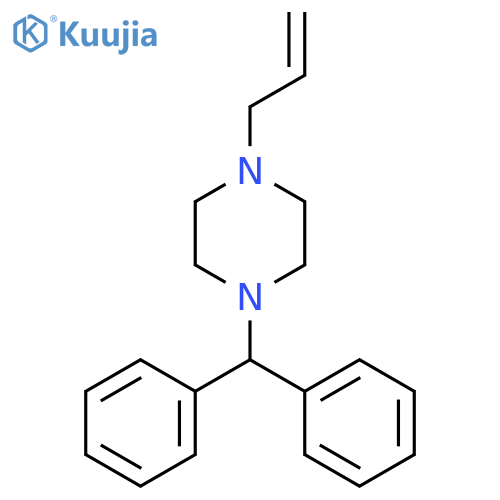 Piperazine,1-(diphenylmethyl)-4-(2-propen-1-yl)- structure