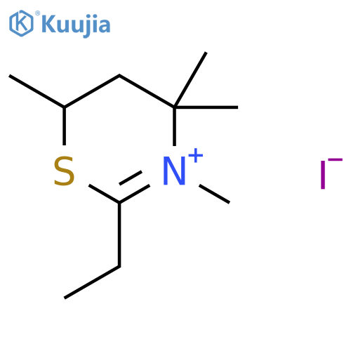 4H-1,3-Thiazinium, 2-ethyl-5,6-dihydro-3,4,4,6-tetramethyl-, iodide structure