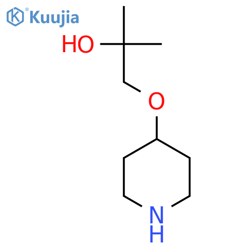 2-PROPANOL, 2-METHYL-1-(4-PIPERIDINYLOXY)- structure