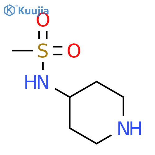 N-(4-piperidyl)methanesulfonamide structure