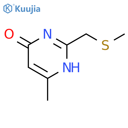 4(1H)-PYRIMIDINONE, 6-METHYL-2-[(METHYLTHIO)METHYL]- structure