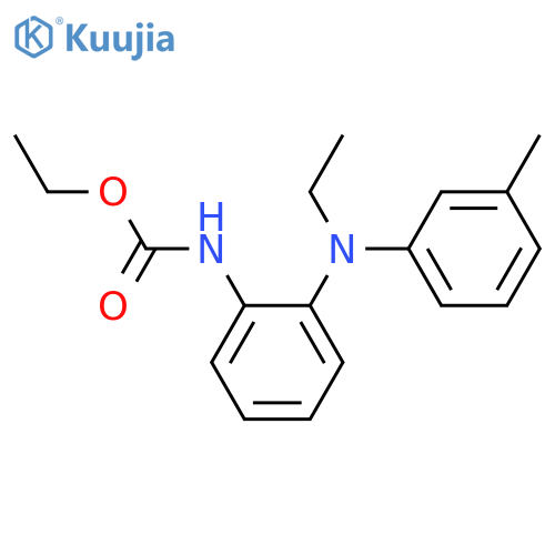 Carbamic acid,N-[2-[ethyl(3-methylphenyl)amino]phenyl]-, ethyl ester structure