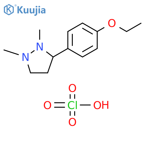 Pyrazolidine, 3-(4-ethoxyphenyl)-1,2-dimethyl-, monoperchlorate structure