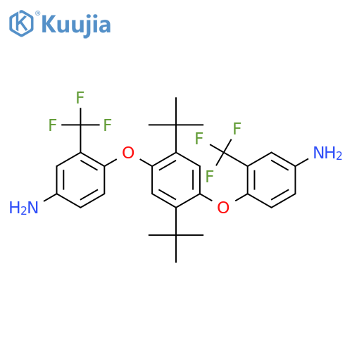 1,4-Bis(4-amino-2-trifluoromethylphenoxy)-2,5-di-tert-butylbenzene structure