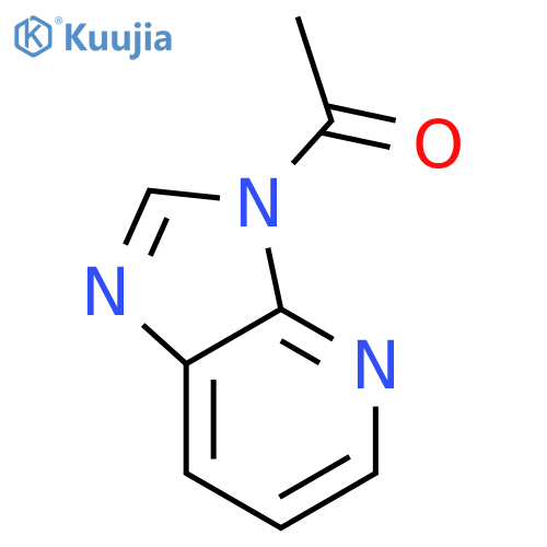 3H-Imidazo[4,5-b]pyridine, 3-acetyl- (9CI) structure