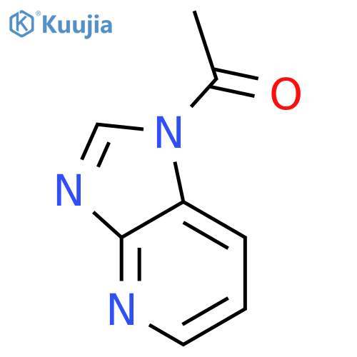 1H-Imidazo[4,5-b]pyridine, 1-acetyl- (9CI) structure