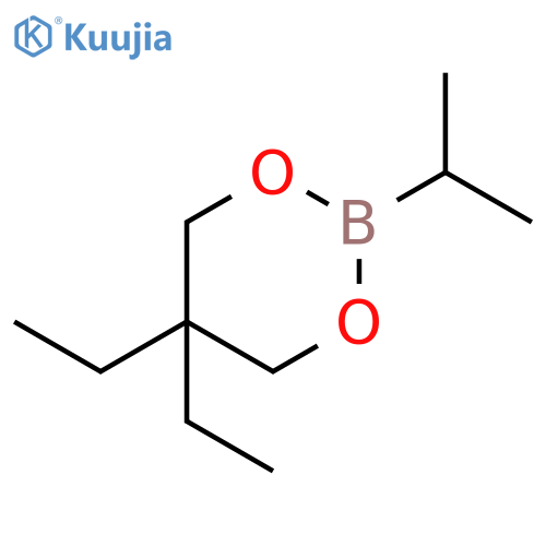 1,3,2-Dioxaborinane, 5,5-diethyl-2-(1-methylethyl)- structure