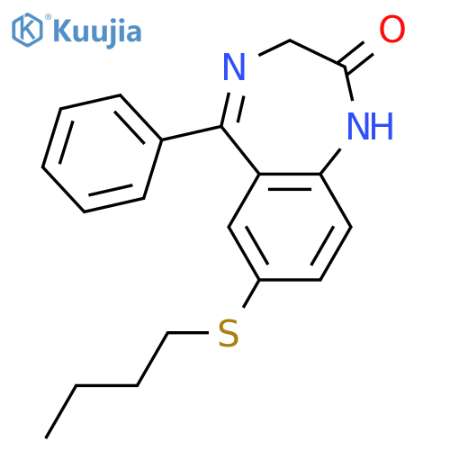 2H-1,4-Benzodiazepin-2-one, 7-(butylthio)-1,3-dihydro-5-phenyl- structure