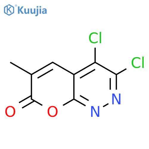3,4-dichloro-6-methyl-7H-Pyrano[2,3-c]pyridazin-7-one structure